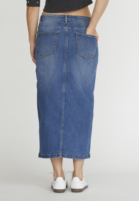 Sarah™ | Elegant denimskjørt
