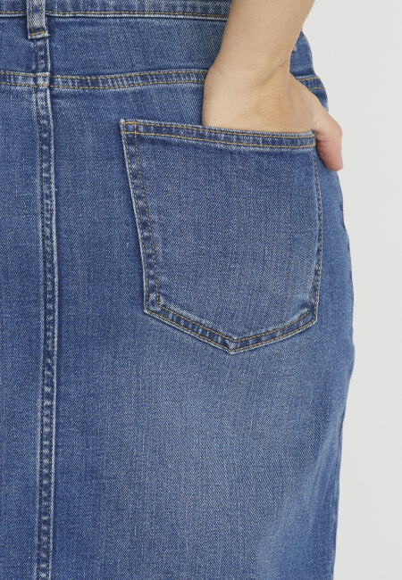 Sarah™ | Elegant denimskjørt