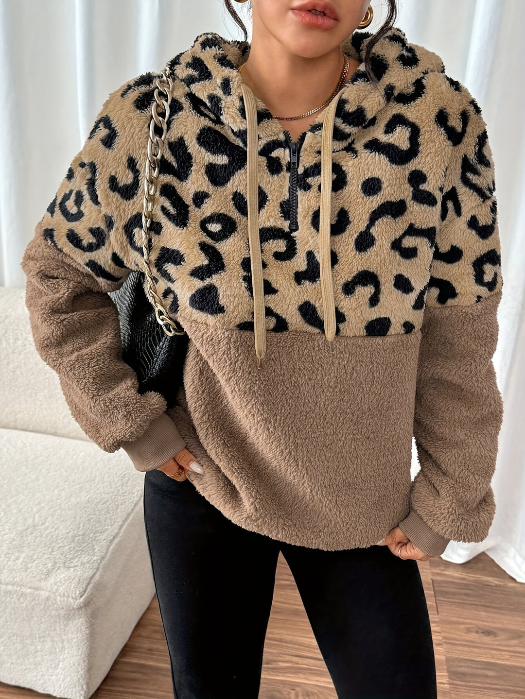 luna™ | leopard hoodie