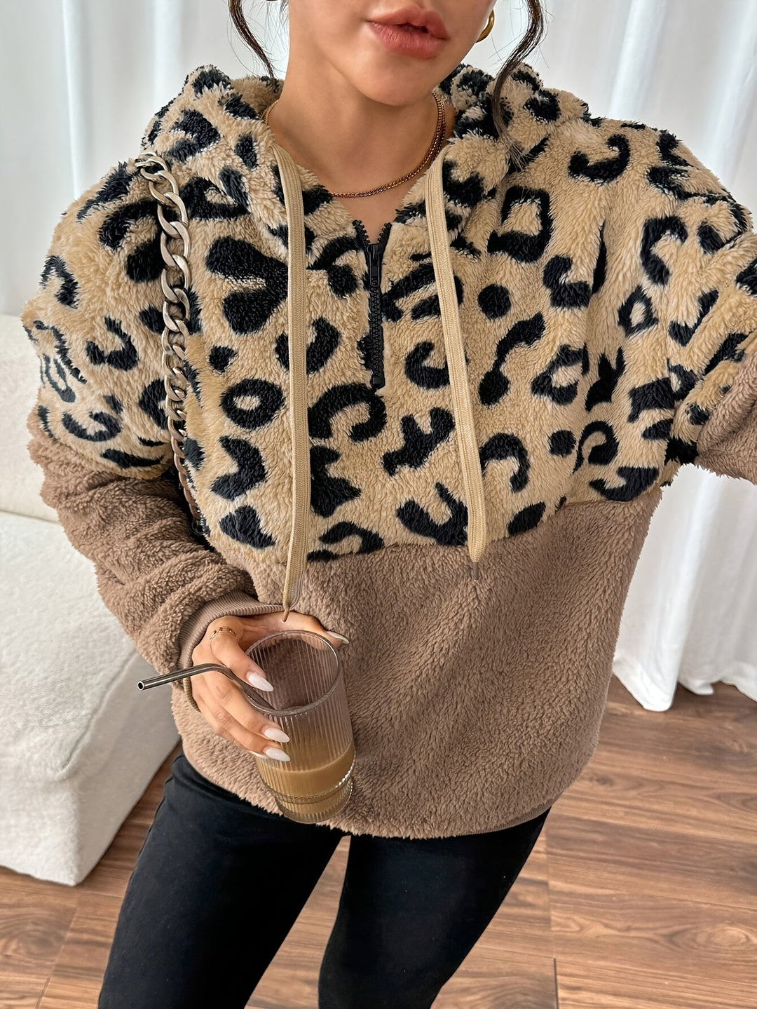 luna™ | leopard hoodie