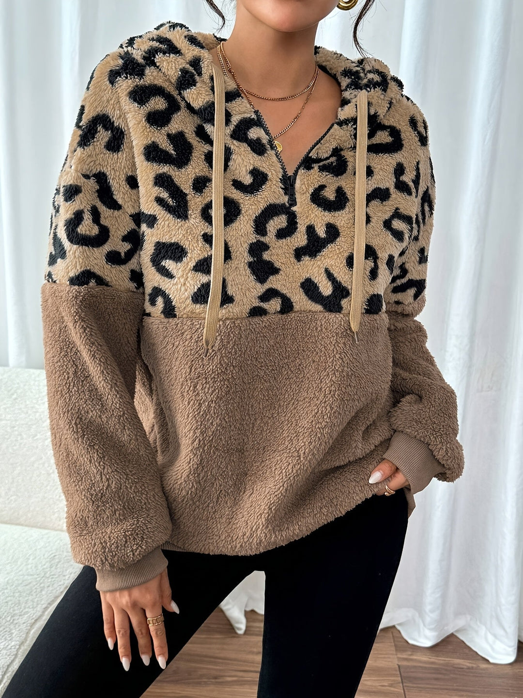 luna™ | leopard hoodie